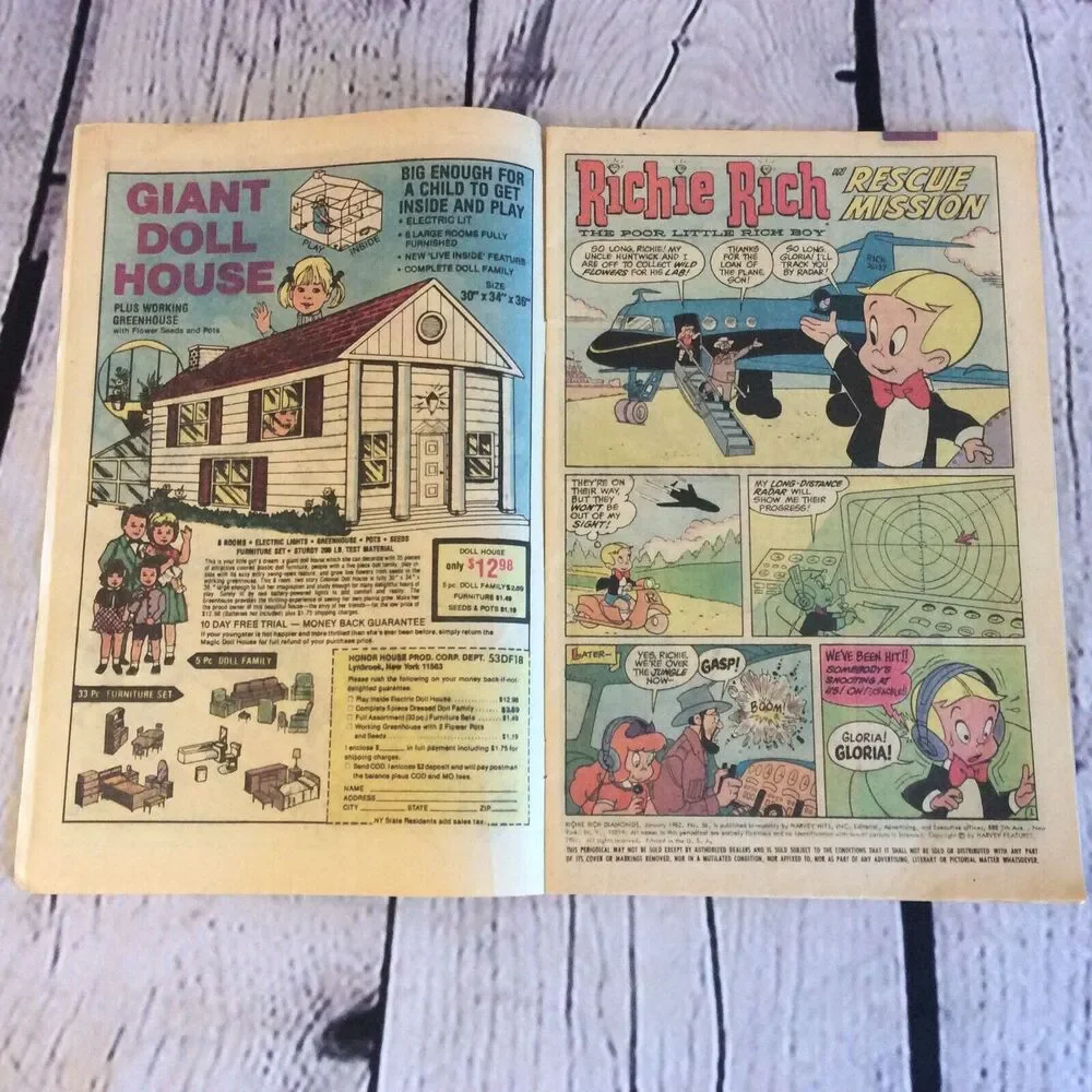 Richie Rich Diamonds #56 ~Harvey World Comics 1982